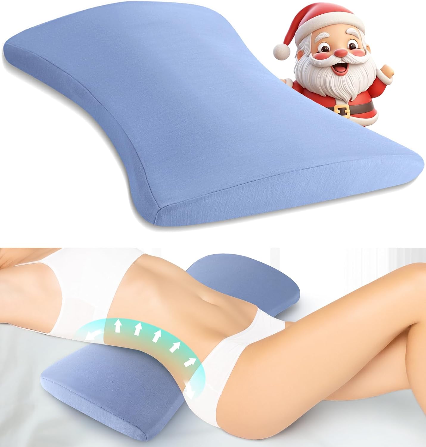 Lumbar Support Pillow for Bed Relief Back Pain