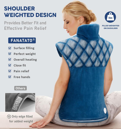 Heating Pad for Neck Shoulders & Back Pain Relief