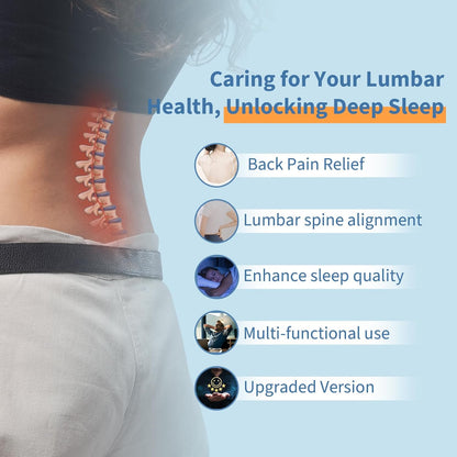Lumbar Support Pillow for Bed Relief Back Pain