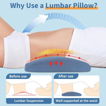 Lumbar Support Pillow for Bed Relief Back Pain